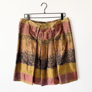 Pringle of Scotland brocade pleated skirt